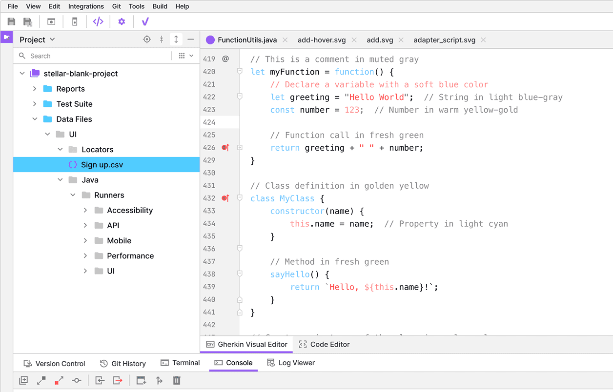 Project screenshot